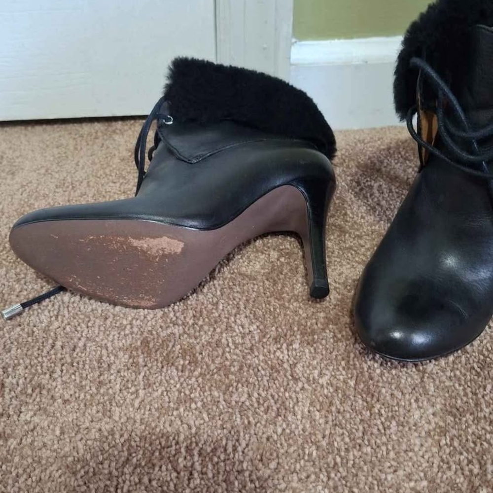 Coach Black Heeled Ankle Boots